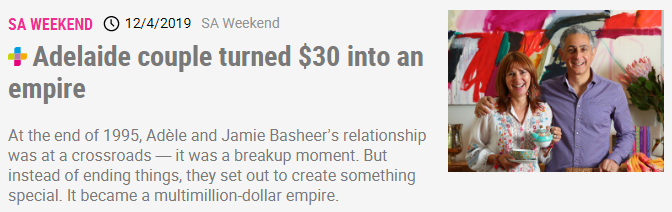 SA Weekend_Adelaide Couple turned $30 into an empire.png